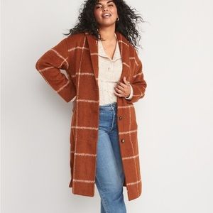 Old Navy Orange Long Coat